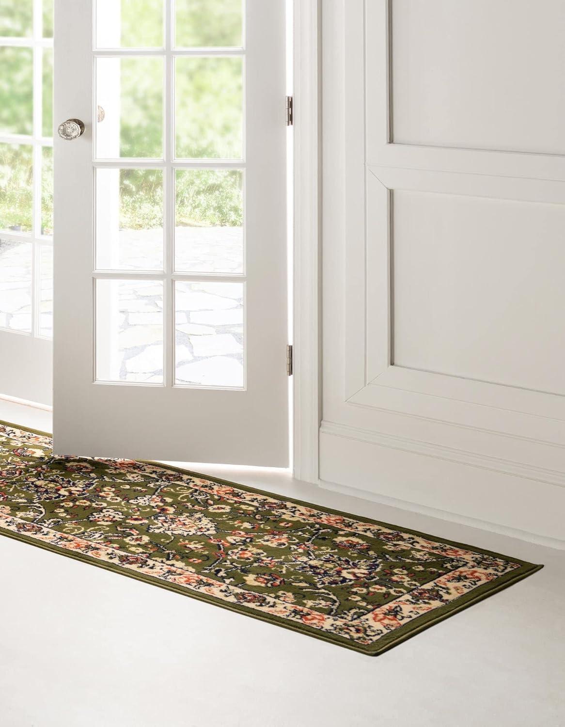 Unique Loom 2' 2 x 8' 2 Sialk Hill Washington Black Area Rug