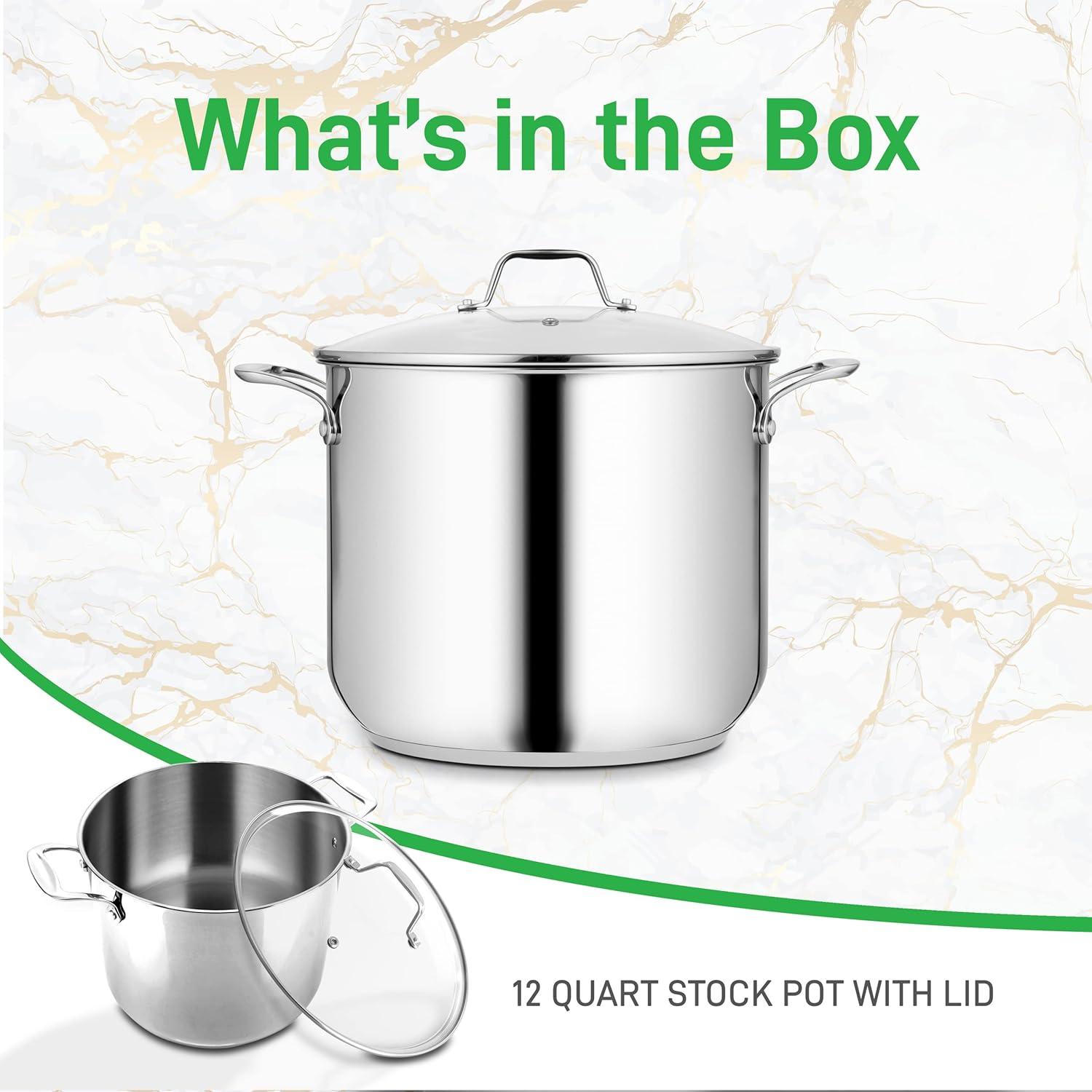 NutriChef Stainless Steel Soup Pot