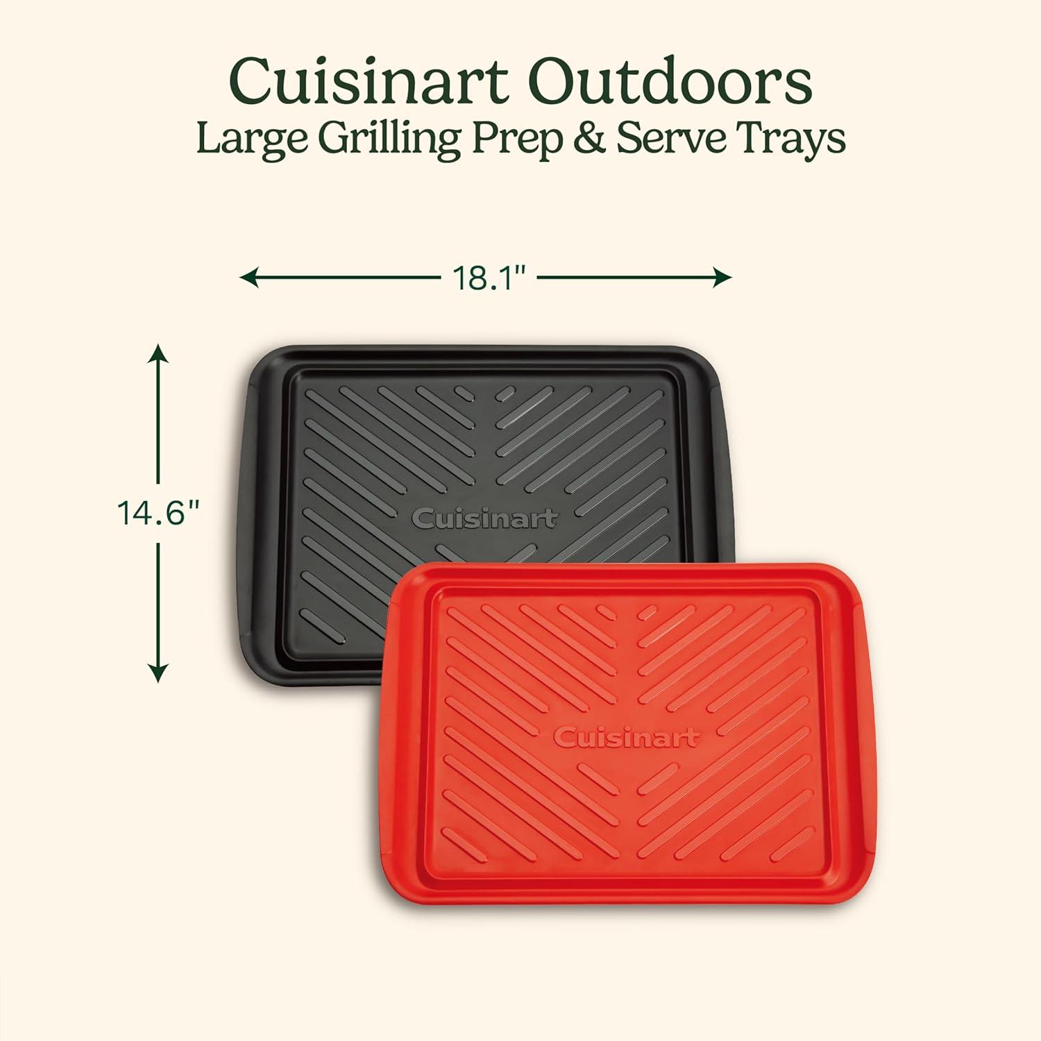 Cuisinart Large Grilling Prep and Serve Melamine Trays