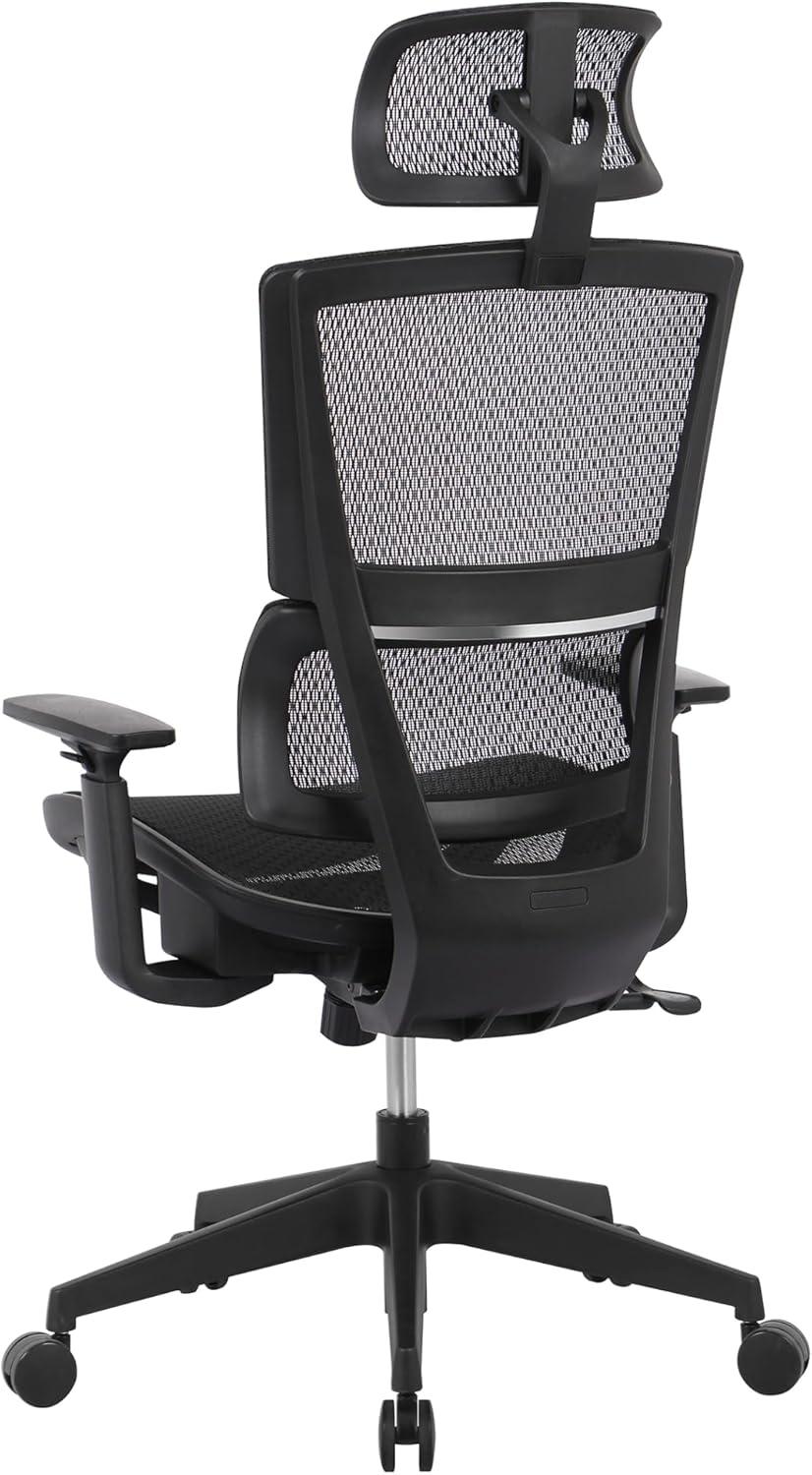 Realspace® Radano Mesh High-Back Executive Office Chair, Black, BIFMA Compliant