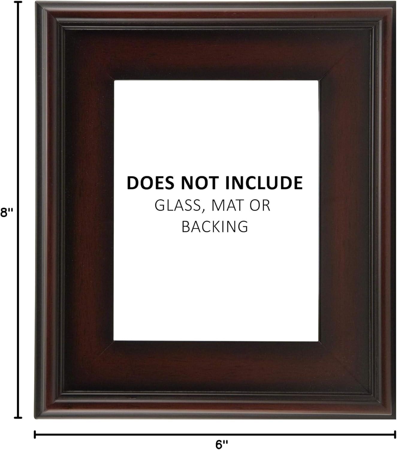 Creative Mark Plein Air Wooden Picture Frame - 6X8 Mahogany - Professional Single Frame for Art Panels, Stretched Canvas, Pictures and More, glass and backing not included