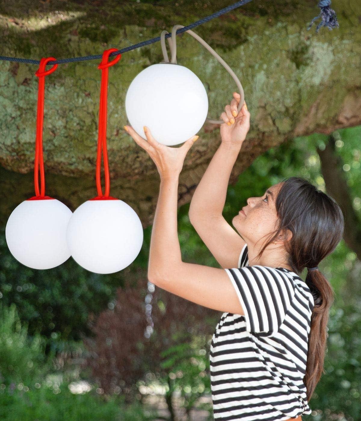 Taupe Cordless LED Hanging and Freestanding Light