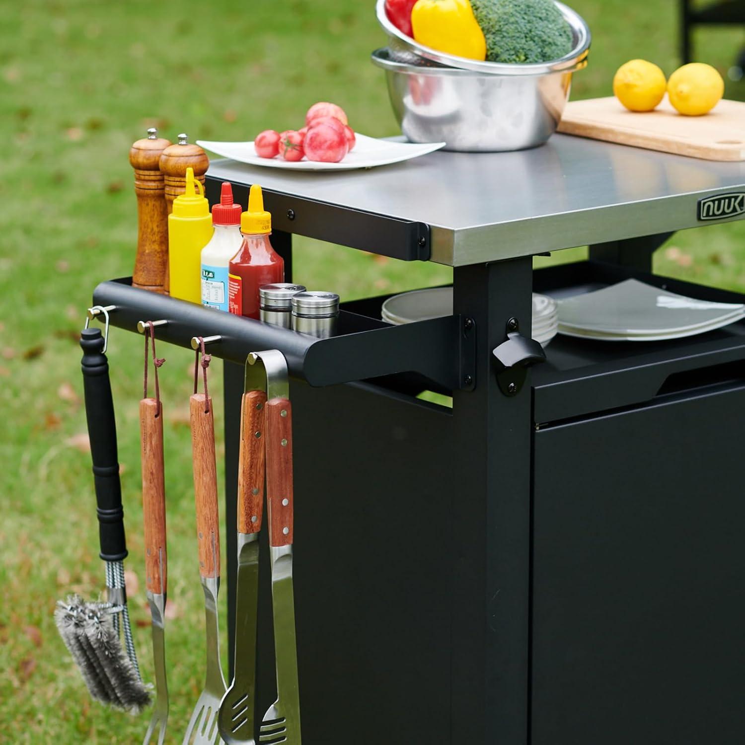 NUUK Deluxe 30IN BBQ Grill Serving Cart