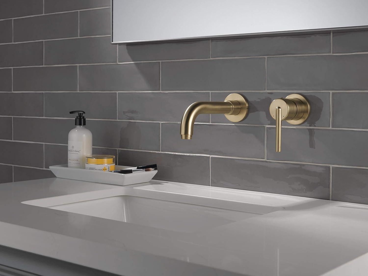 Trinsic Contemporary Bronze Wall-Mounted Bathroom Faucet