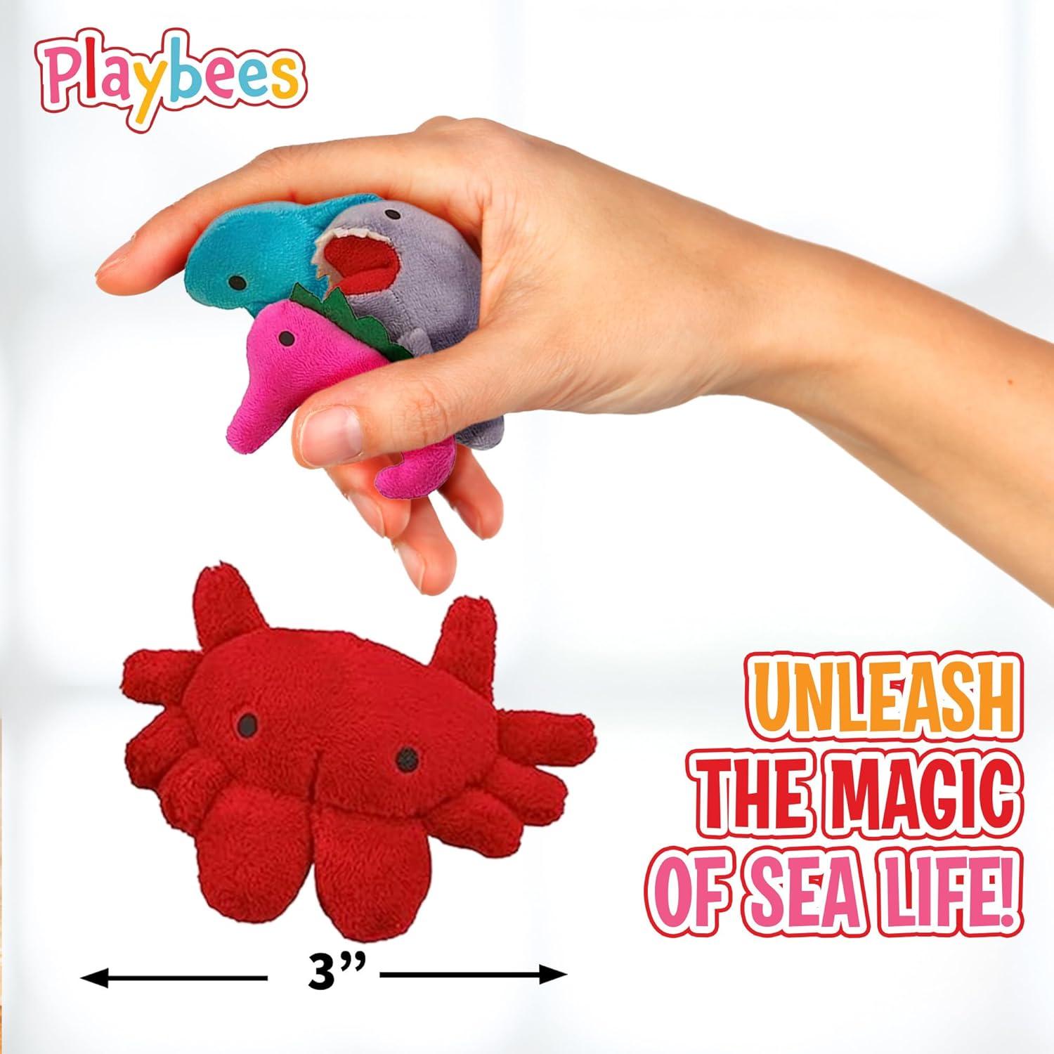 Playbees Sea Animal Plush Toys 24 Pack