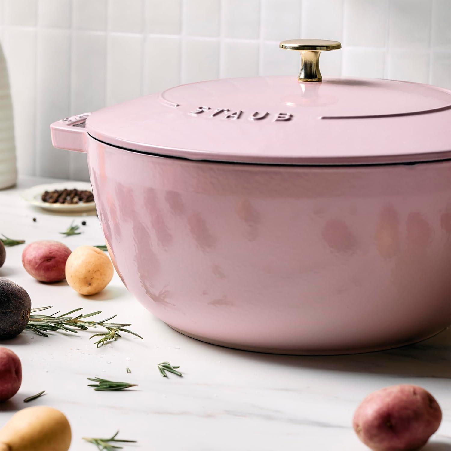 Staub ® Peony Pink Cast Iron 5-Qt. Essential French Oven