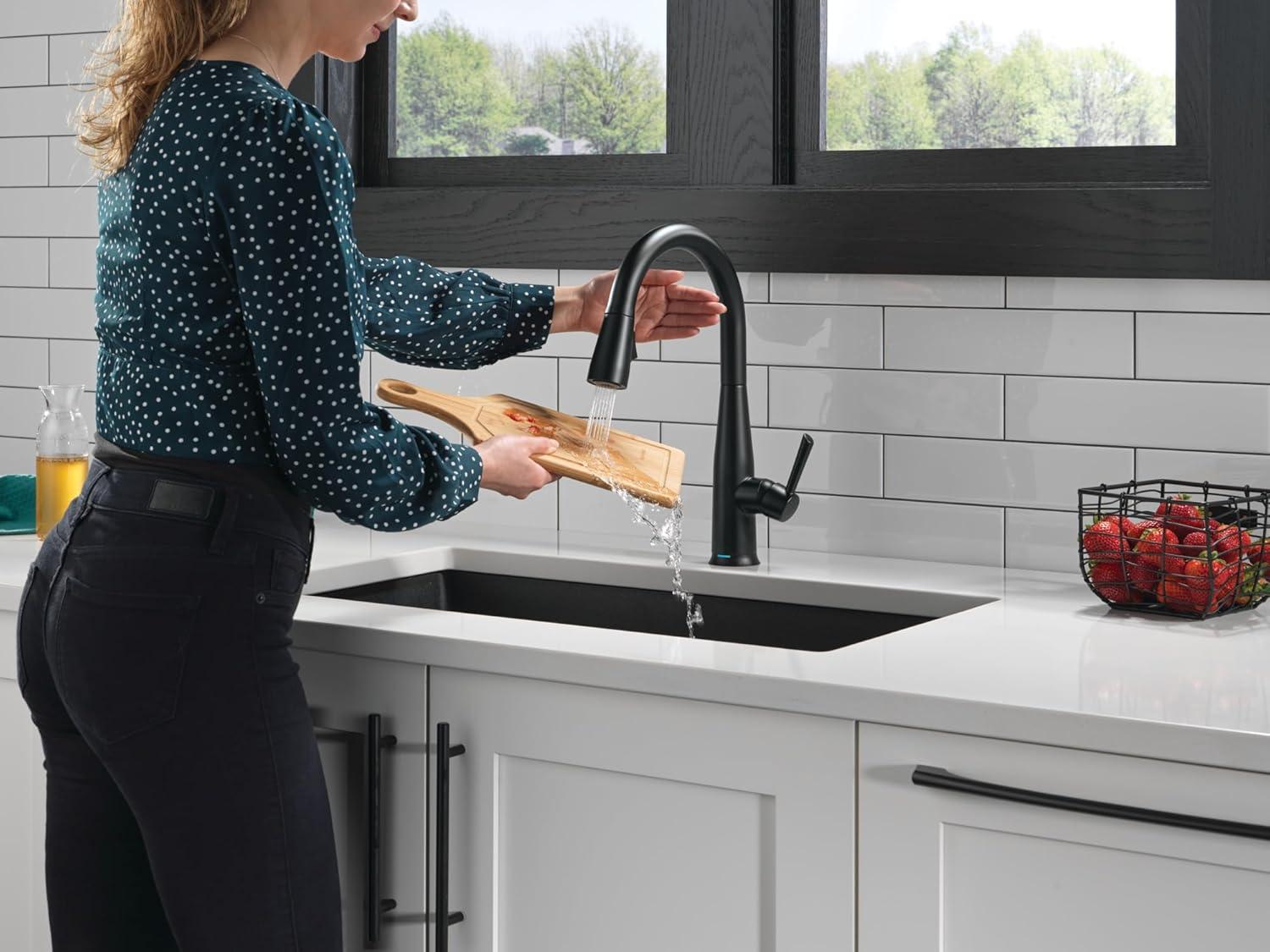 Delta 9113TL-BL-DST Essa Touch2O Kitchen Sink Faucet with Touchless Technology