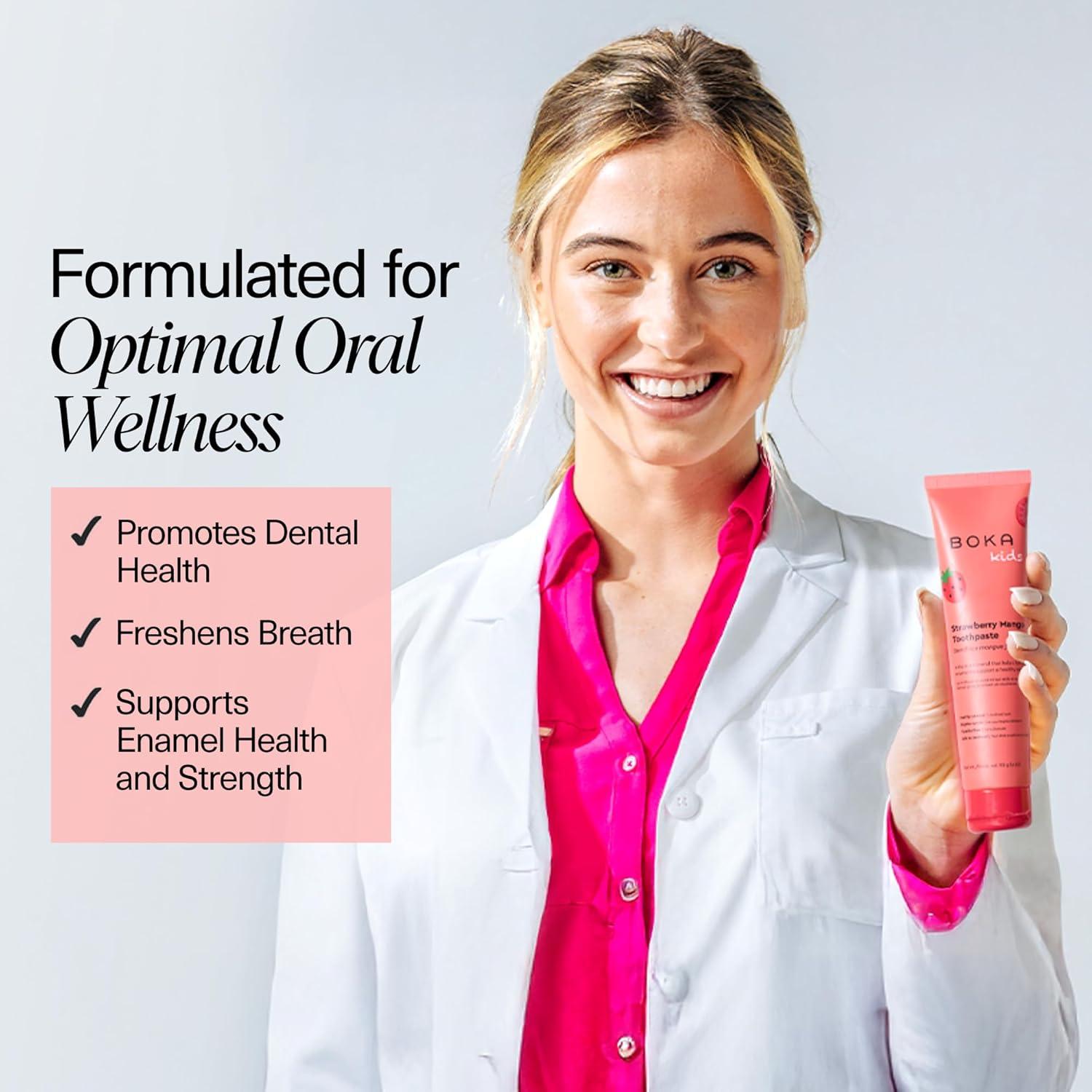 Strawberry Mango Fluoride-Free Remineralizing Toothpaste for Sensitive Teeth