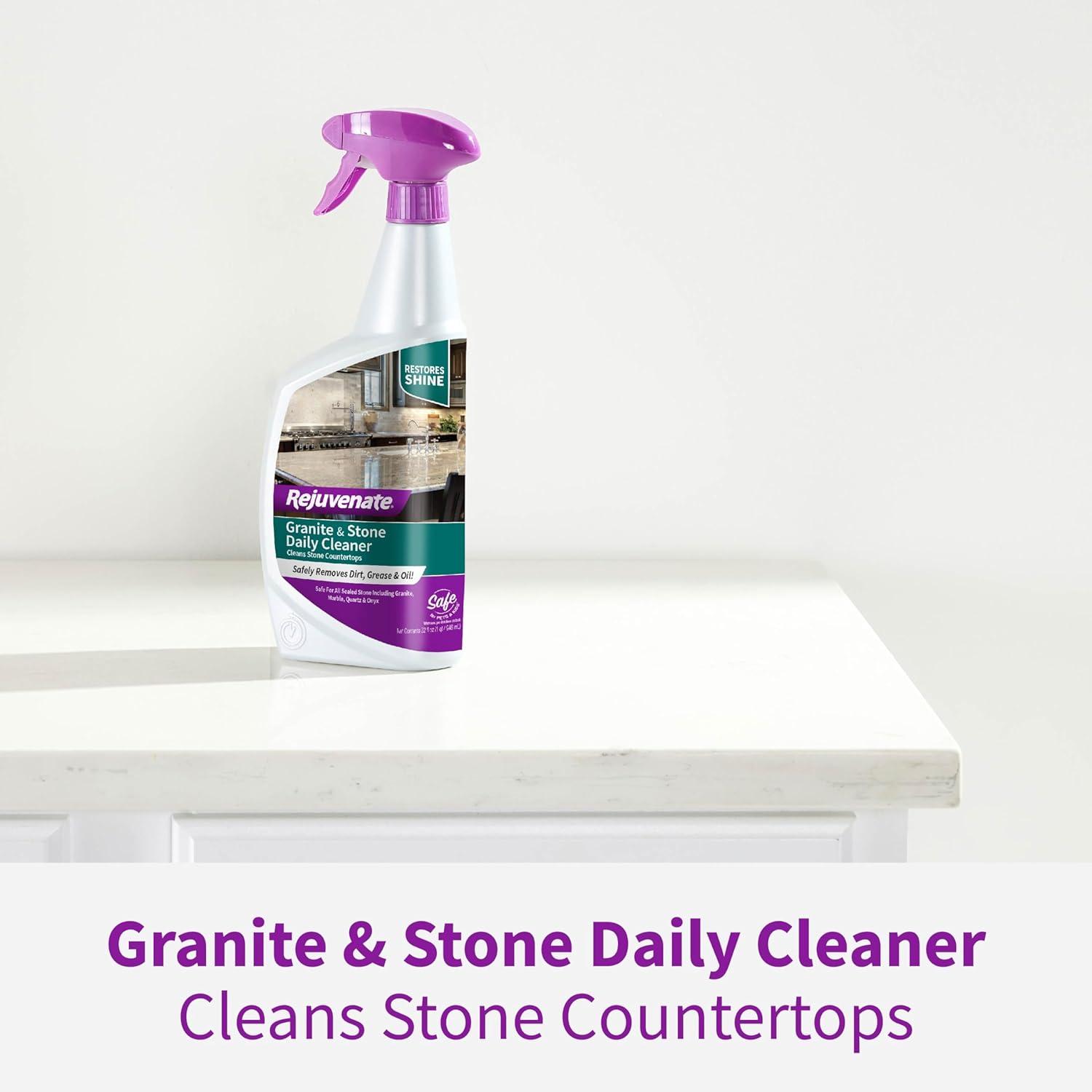 1 PK, Rejuvenate RJ32GSCL-Rejuvenate 32 Oz. Granite & Stone Daily Cleaner