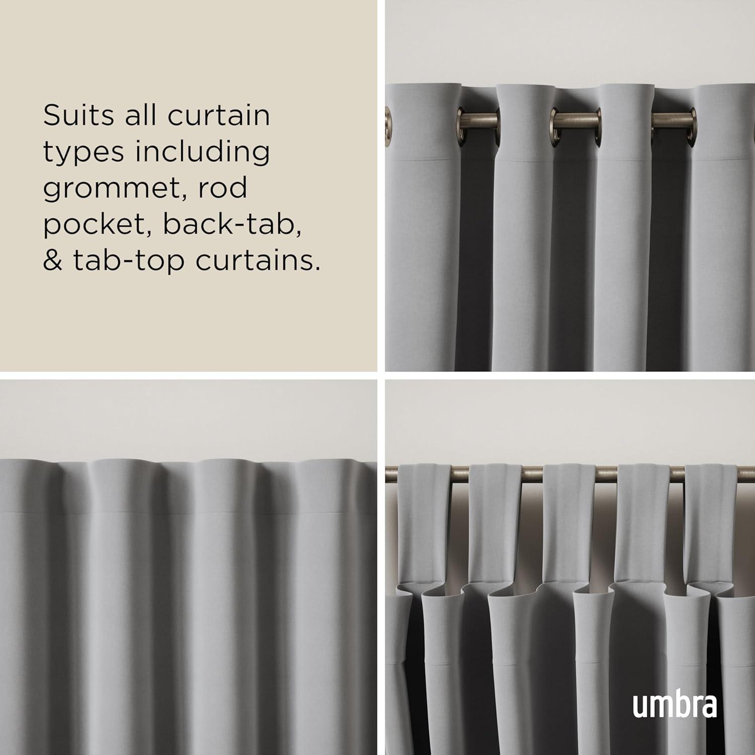 Umbra Stainless Steel Adjustable Single Curtain Rod