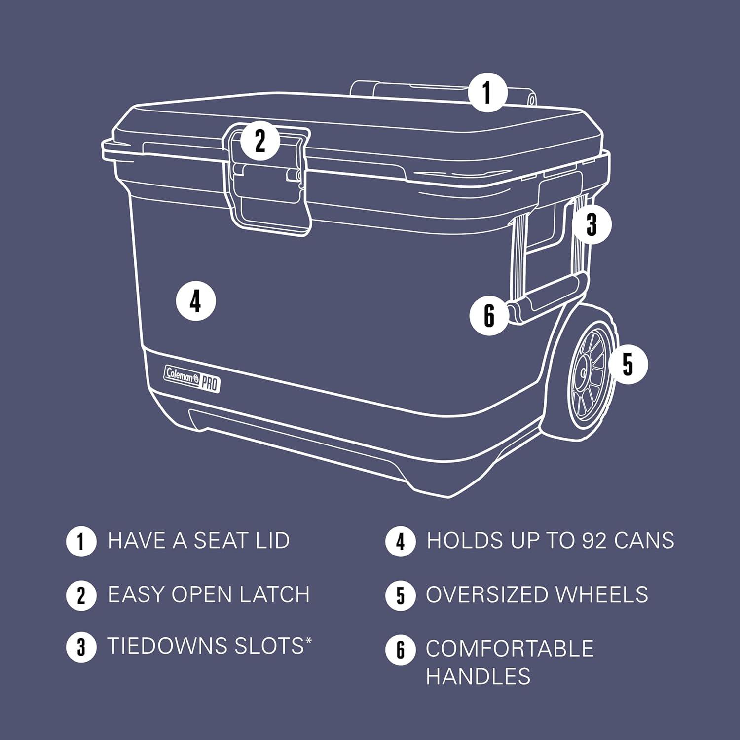 Coleman Coleman Pro 55-Quart Hard Cooler