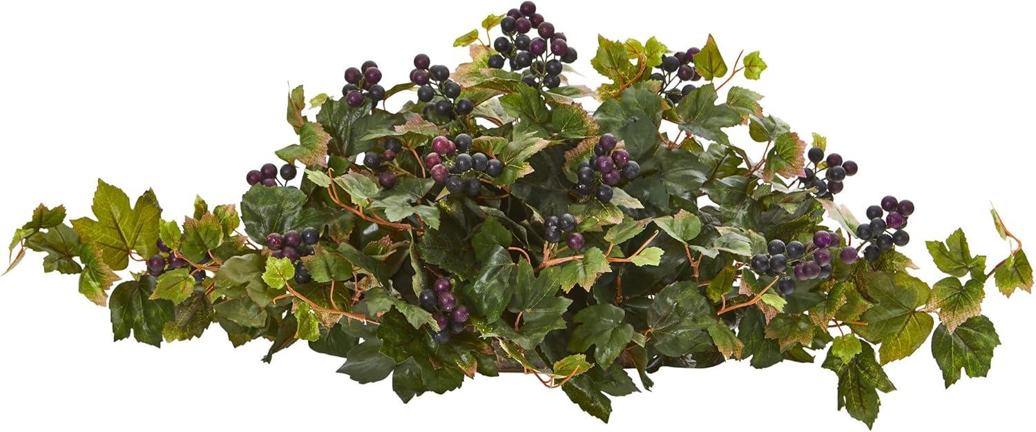 Nearly Natural 33-in Grape Leaf Artificial Ledge Plant