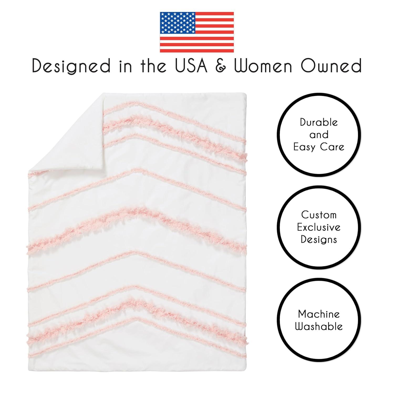 Sweet Jojo Designs Boho Fringe 4 Piece Crib Bedding Set