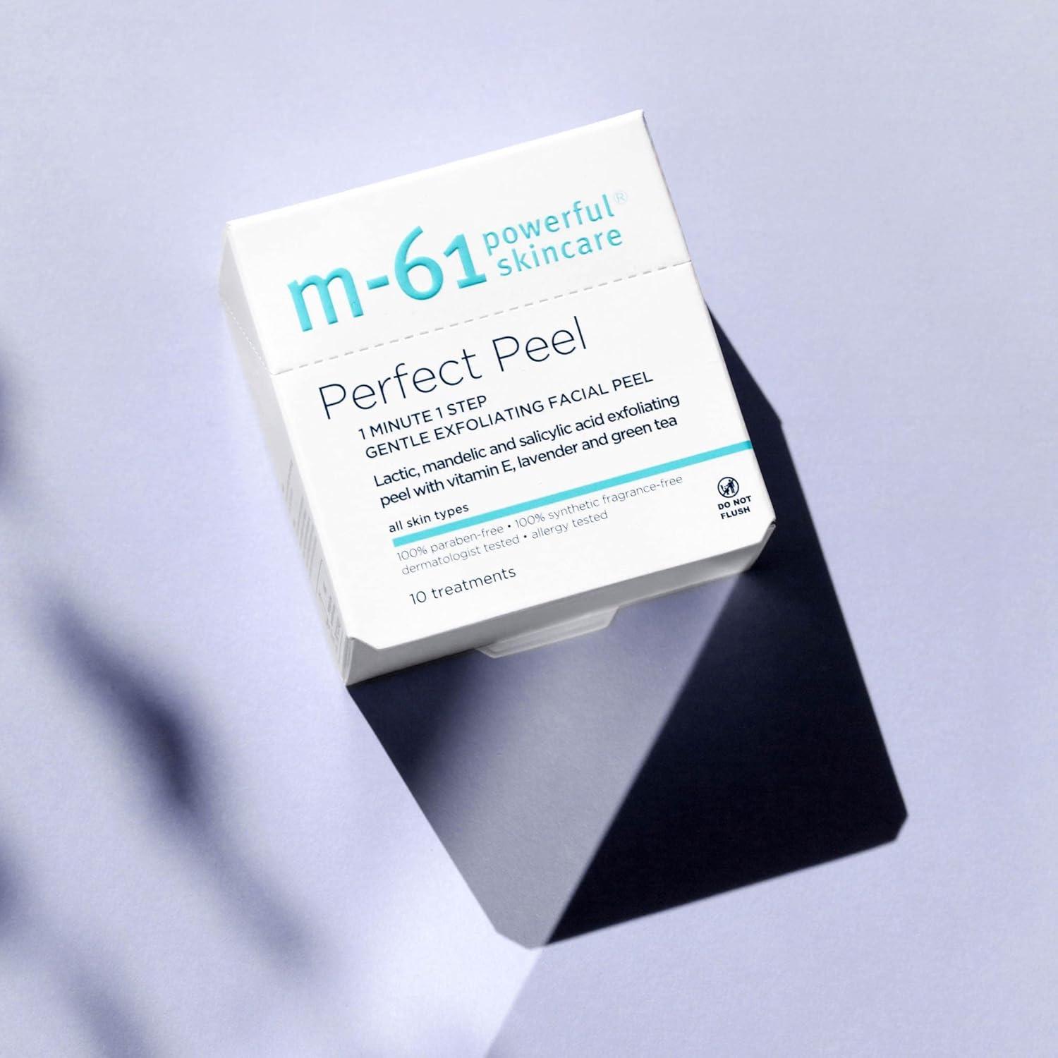 M-61 PowerGlow Peel 1 minute 1 Step Exfoliating Face Peel (10packs)