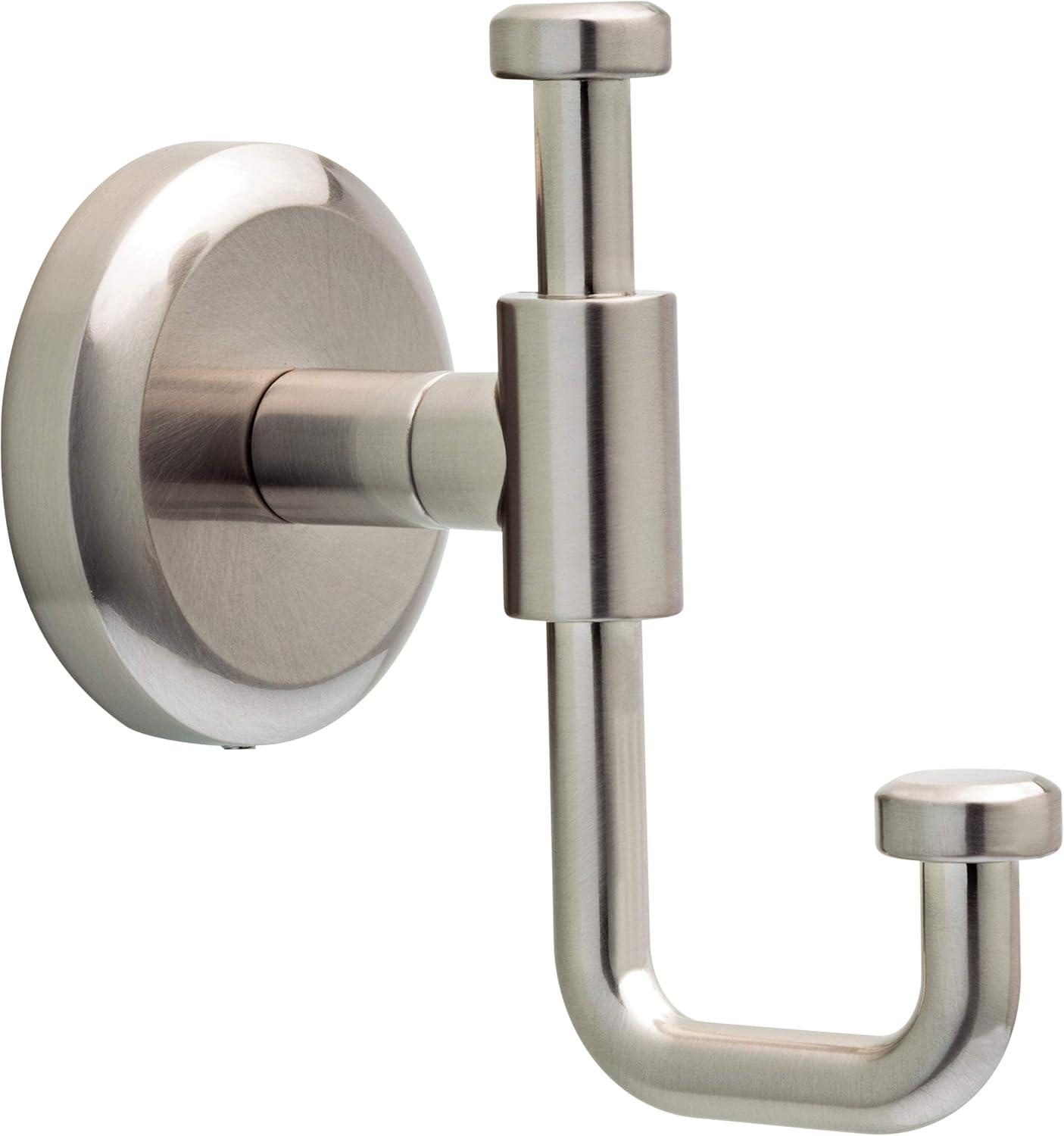 Spotshield Brushed Nickel Single Wall-Mounted Towel Hook