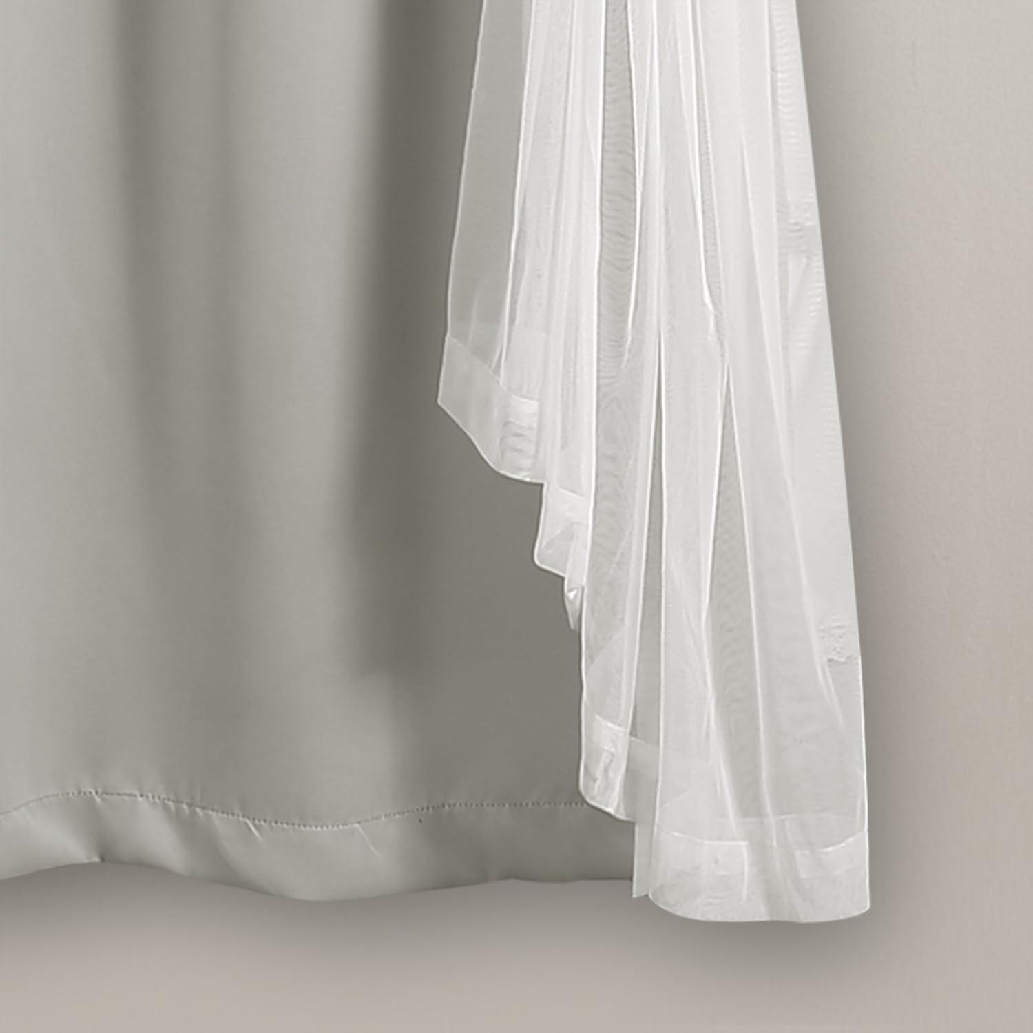 Lush Decor Polyester Blackout Curtain Pair (Set of 2)