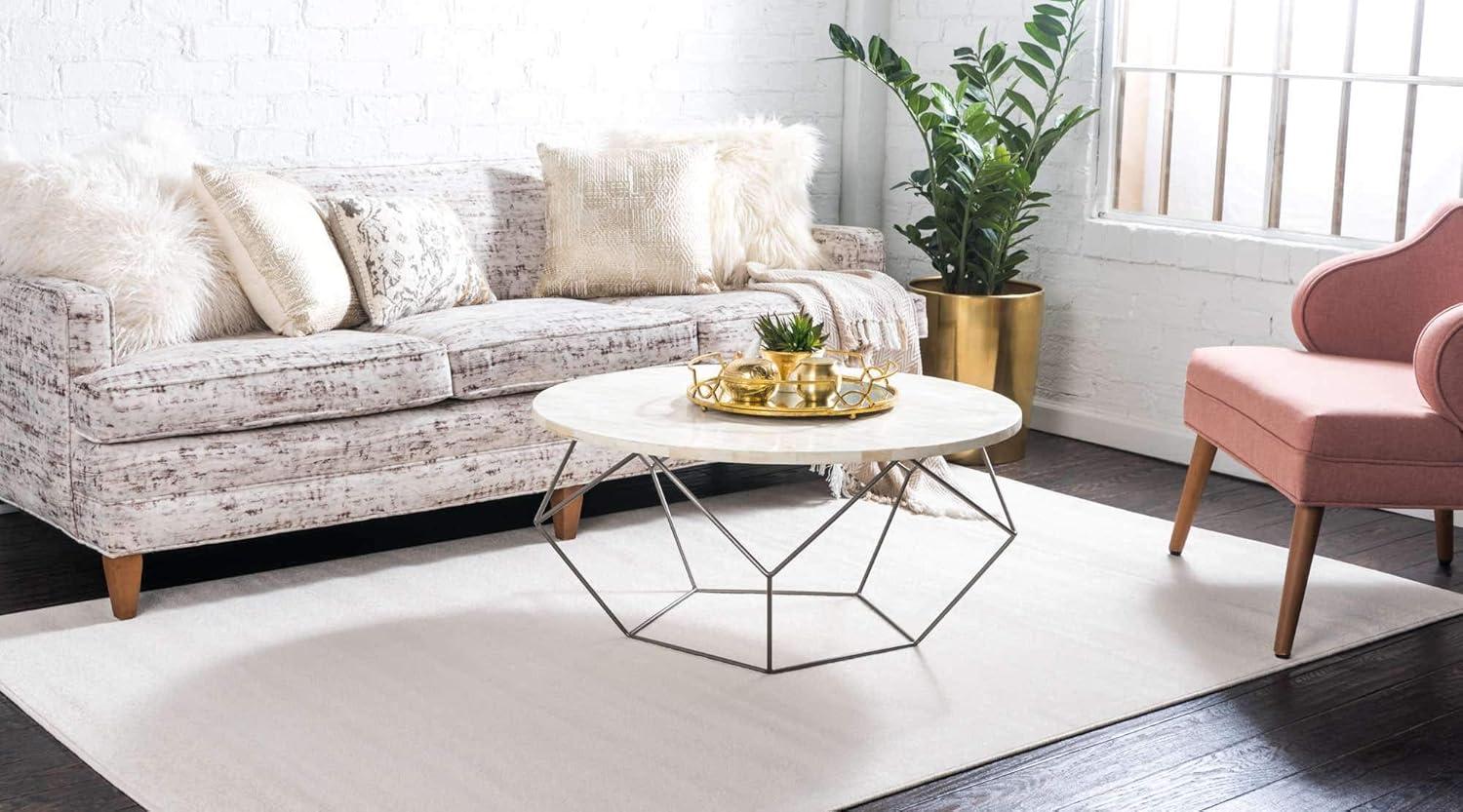 Unique Loom Williamsburg Collection Area Rug - Solid (9'  x 12' 2" Rectangle Beige)