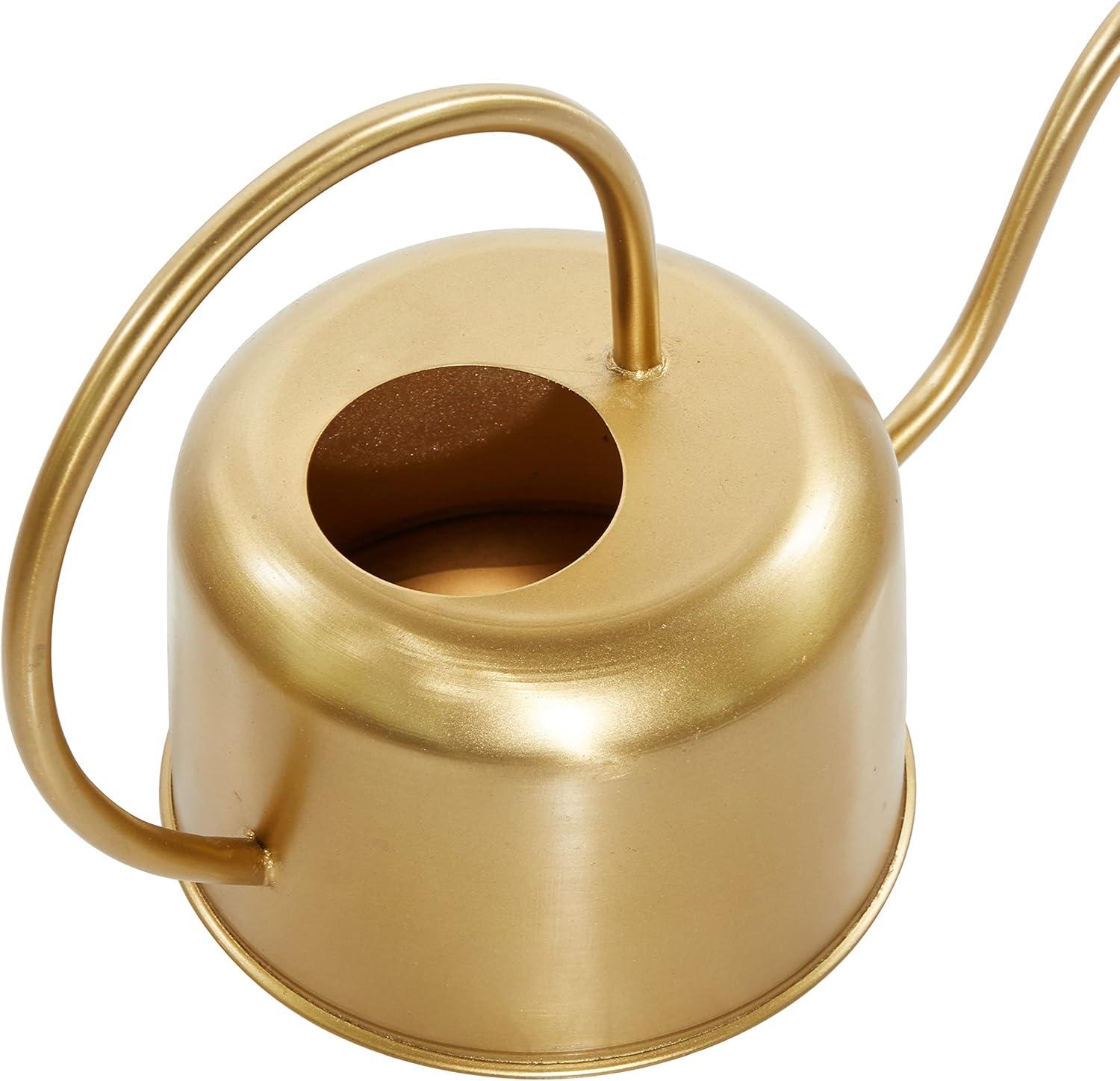 Set of 3 Glam Metal Planters Gold - Olivia & May: Indoor Iron Novelty Planters, No Drainage Hole, Tabletop Display