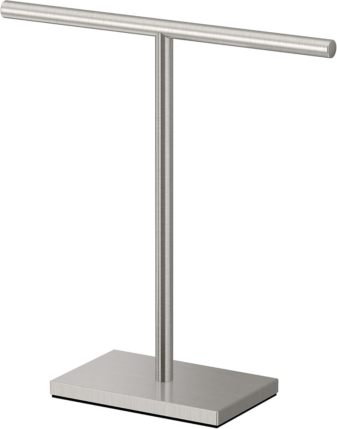 Freestanding Countertop Hand Towel Holder | 11.13"H x 10.50"W Weighted Base Towel Rack Stand