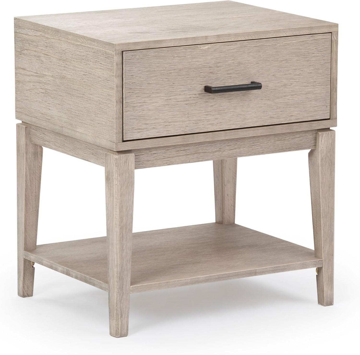 Plank+Beam Contempo Wood Nightstand with 1 Drawer, Wooden Side Table for Bedroom Storage, Bedside End Table