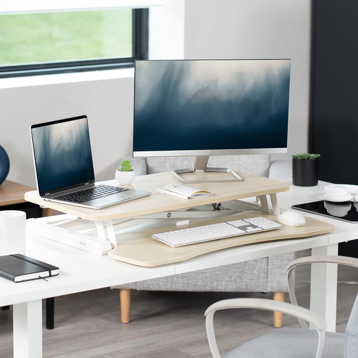 VIVO Height Adjustable Standing Desk Converter (DESK-V000K Series)
