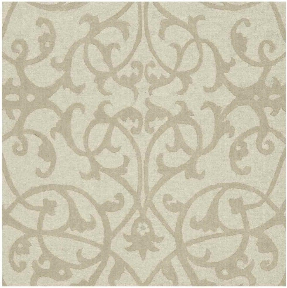 Sage Green Hand-Tufted Wool Rectangular Area Rug