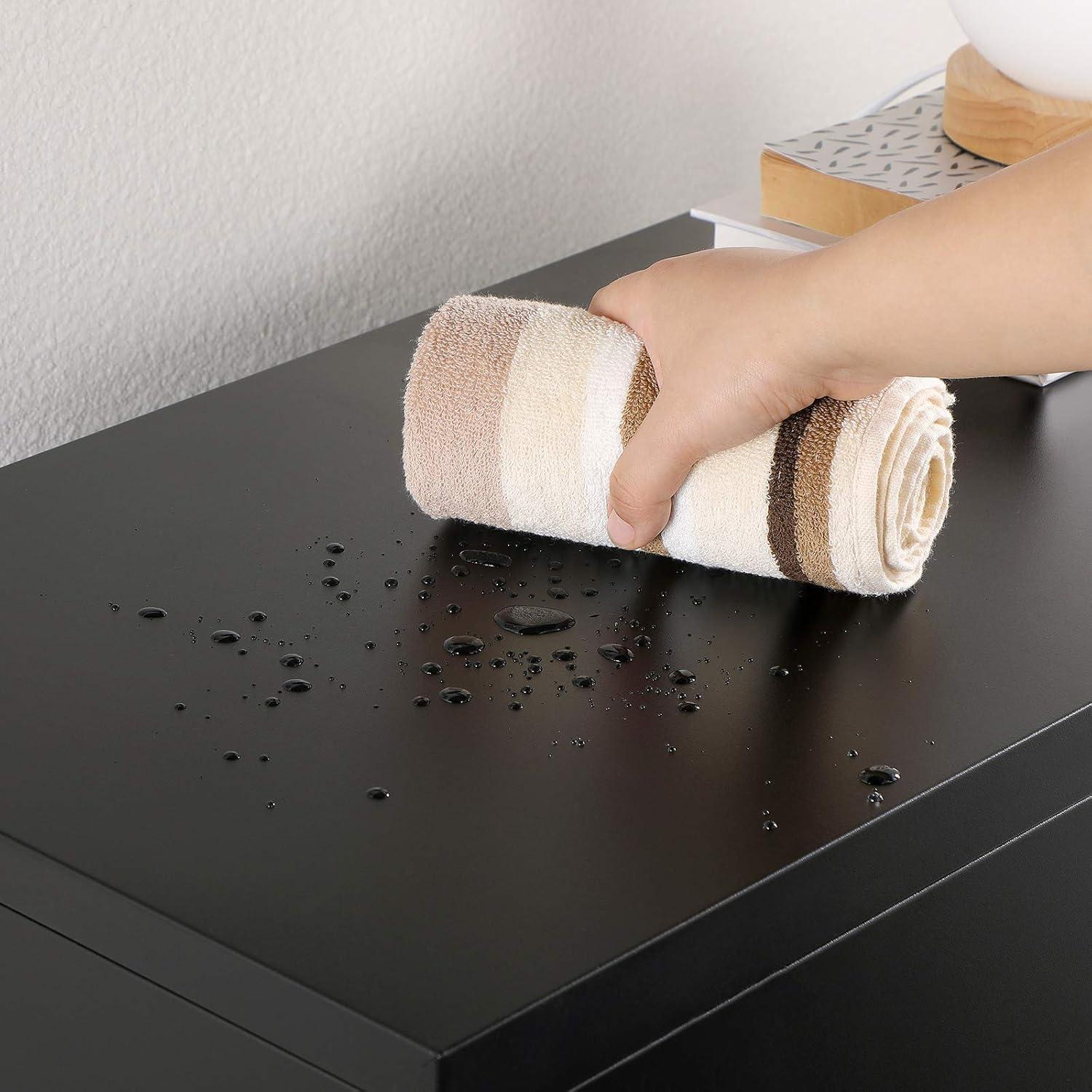 SONGMICS Lateral File Cabinets, 3-Tier Large Office Cabinet Metal Storage Home Organizer, Black