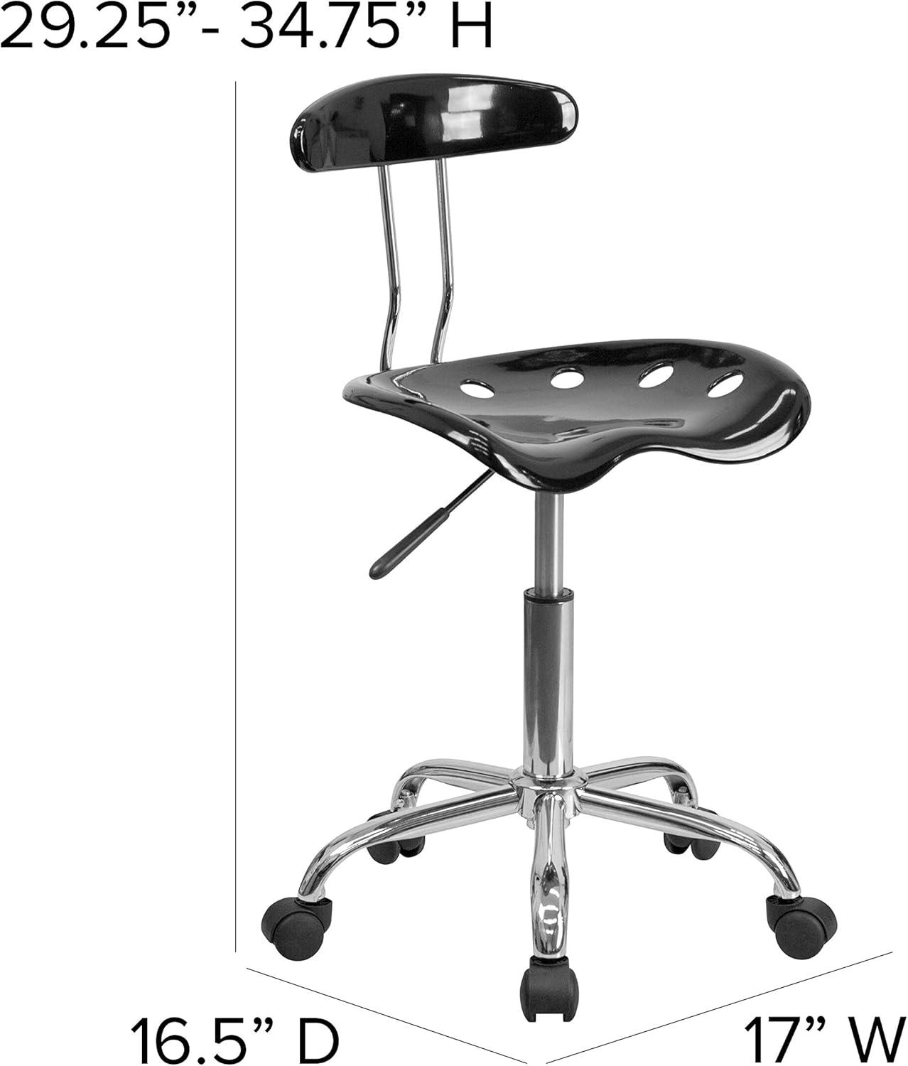 Flash Furniture Bonavant Adjustable Swivel Chair for Desk and Office with Tractor Seat