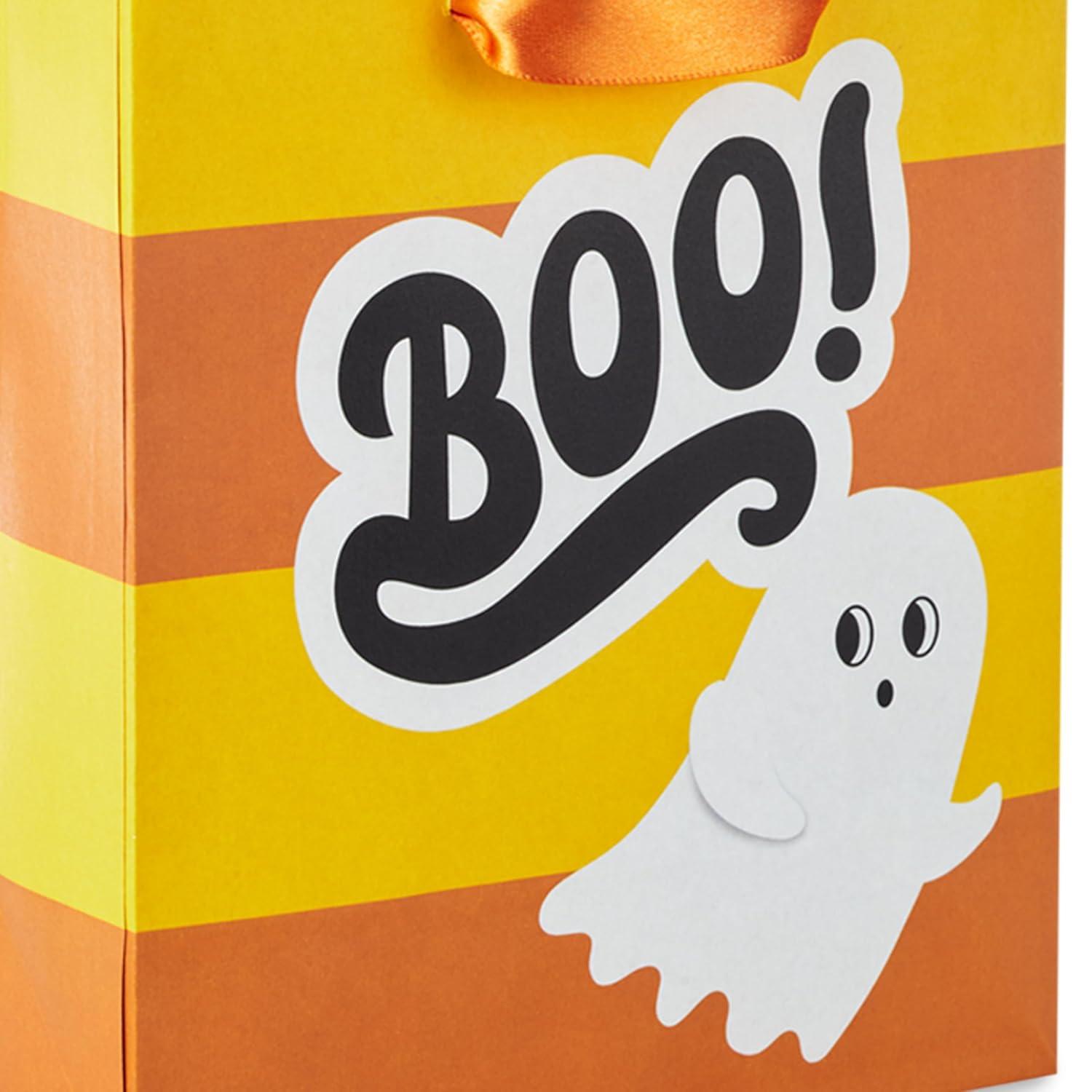 Hallmark 6" Small Halloween Gift Bags (6 Bags, 3 Designs: Owl, Ghost, "Happy Halloween") for Kids, Boo Bags, Classroom Parties, Teacher Gifts