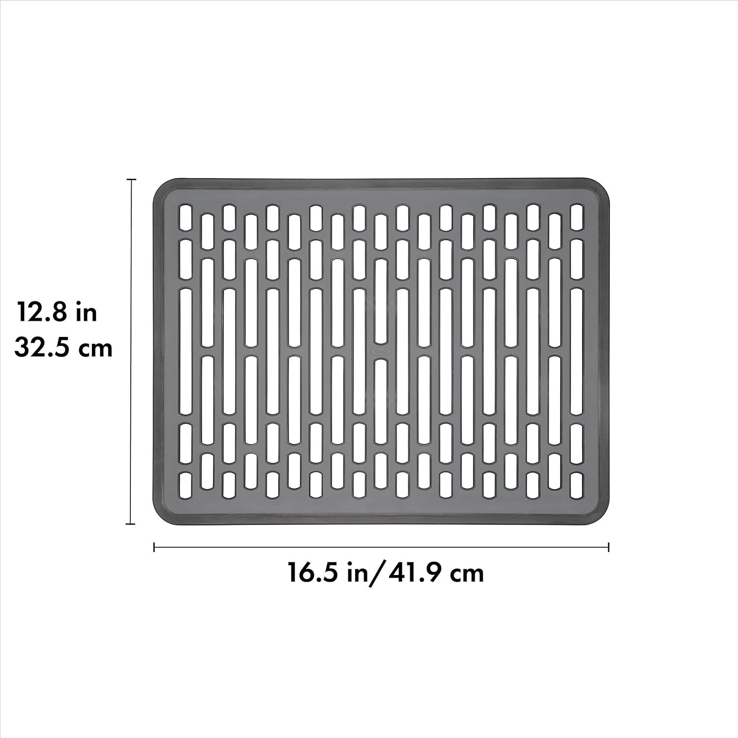 Large Gray Silicone Heat-Resistant Sink Mat