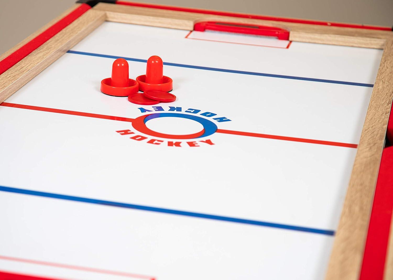 Hathaway Games Madison Multi Game Table with Foosball, Glide Hockey, Table Tennis, Billiards, Shuffleboard and Bowling