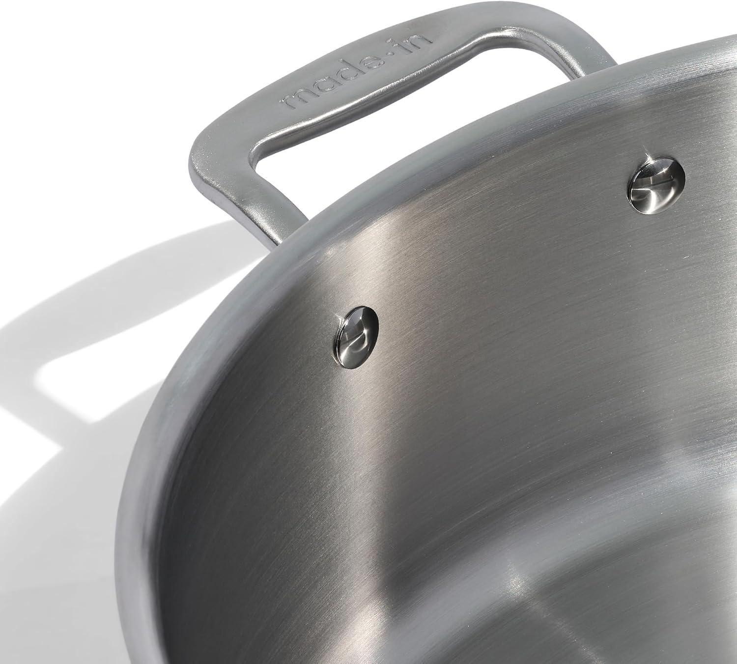 6 Quart Stainless Steel Rondeau Pot with Lid