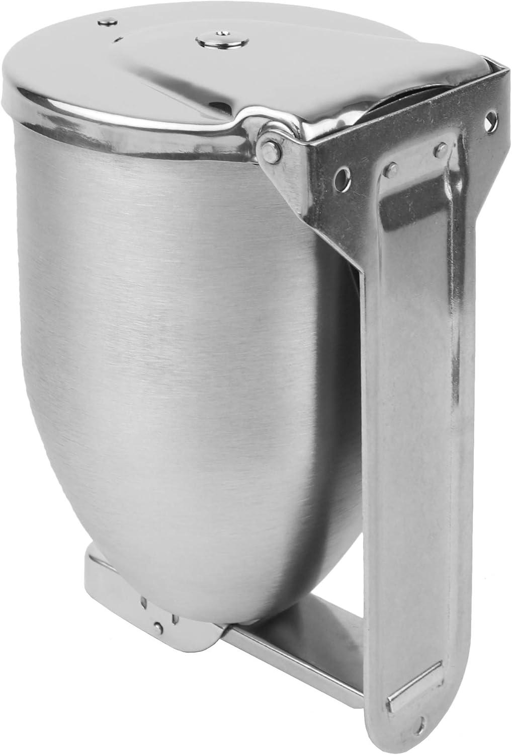 Vollum Powder-Soap Dispenser, Stainless Steel, Wall Mount, 32 Oz - Silver