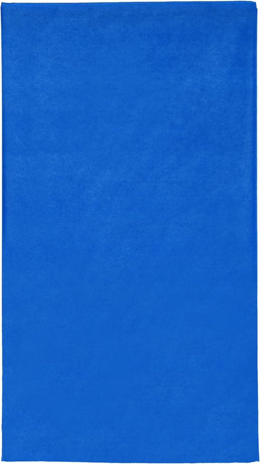 6 Pack Plastic Royal Blue Tablecloth for Parties, Rectangular Table Decorations, 54 x 108 Inches, Disposable Table Cover for Birthday, Graduation Party Supplies