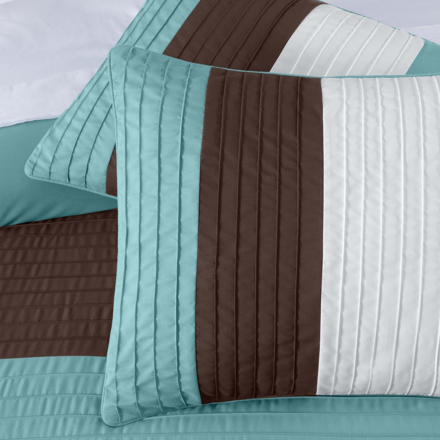 Chezmoi Collection Briar Microfiber Bed in a Bag Comforter Set