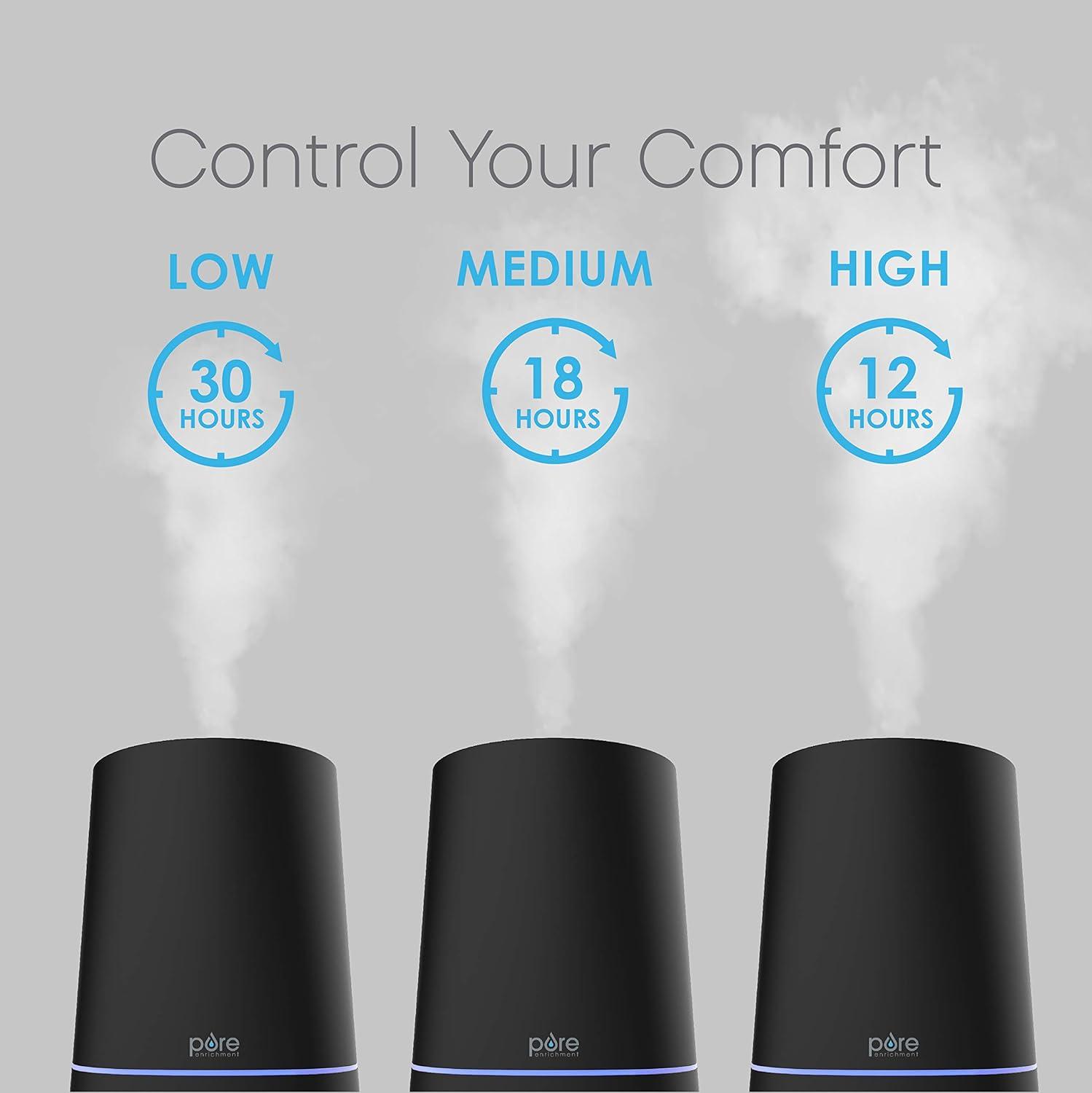 Pure Enrichment Pure Enrichment Hume 3.7 Gallons Cool Mist Ultrasonic Tabletop Humidifier for 300 Cubic Feet