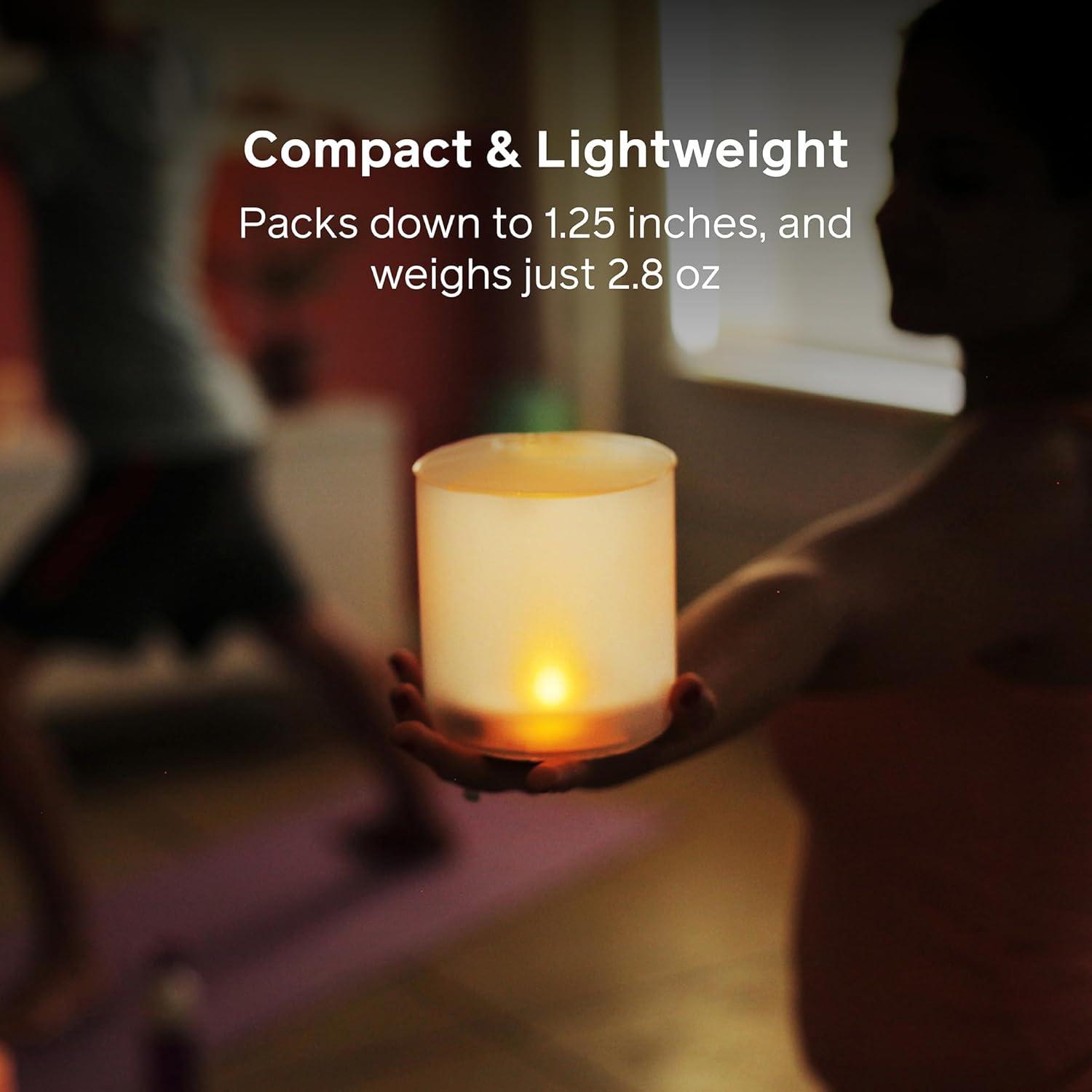 MPOWERD Luci Candle Solar Inflatable Rechargeable Flickering Flameless Waterproof Candle