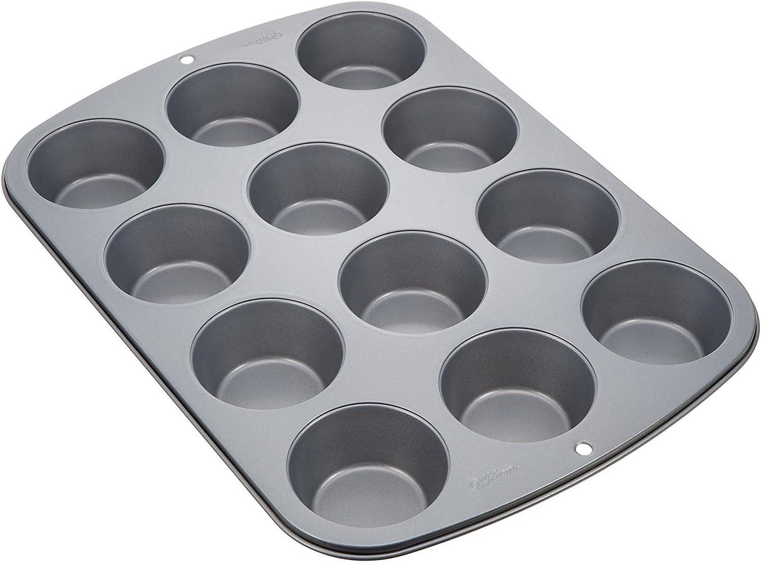 Wilton 191003172 Recipe Right Regular Muffin Pan, 12 Cup