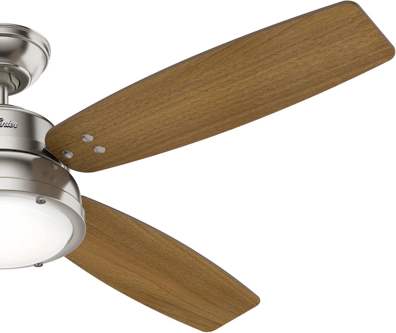 52" Wingate 4 - Blade LED Standard Ceiling Fan with Remote Control and Light Kit Included