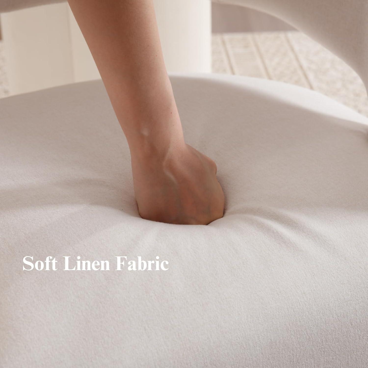 Orren Ellis Modern Dining Chairs Upholstered Dining Room Chairs Accent Chairs With Casters For Dining Room Living Room Set of 2