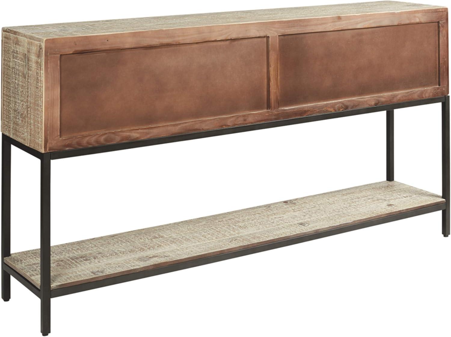 Roanley Sofa/Console Table Distressed Brown - Signature Design by Ashley