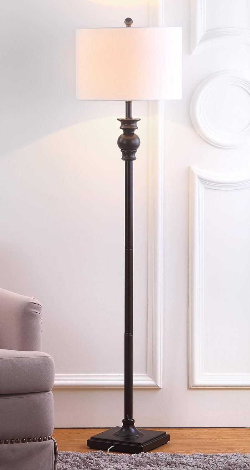 Alphie 61 Inch H Floor Lamp - Ebony - Safavieh