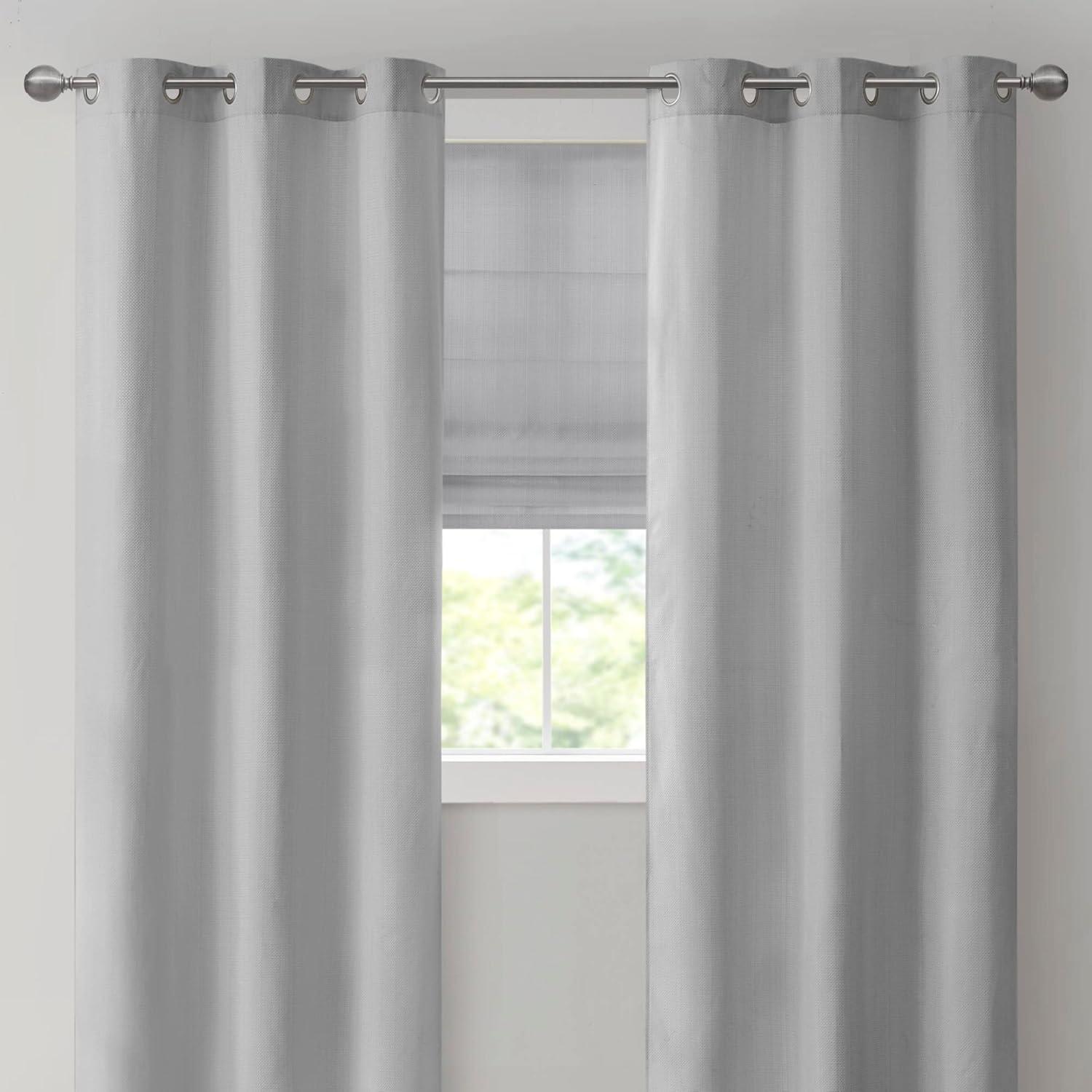 Galen Basketweave Room Darkening Curtain Panel Pair