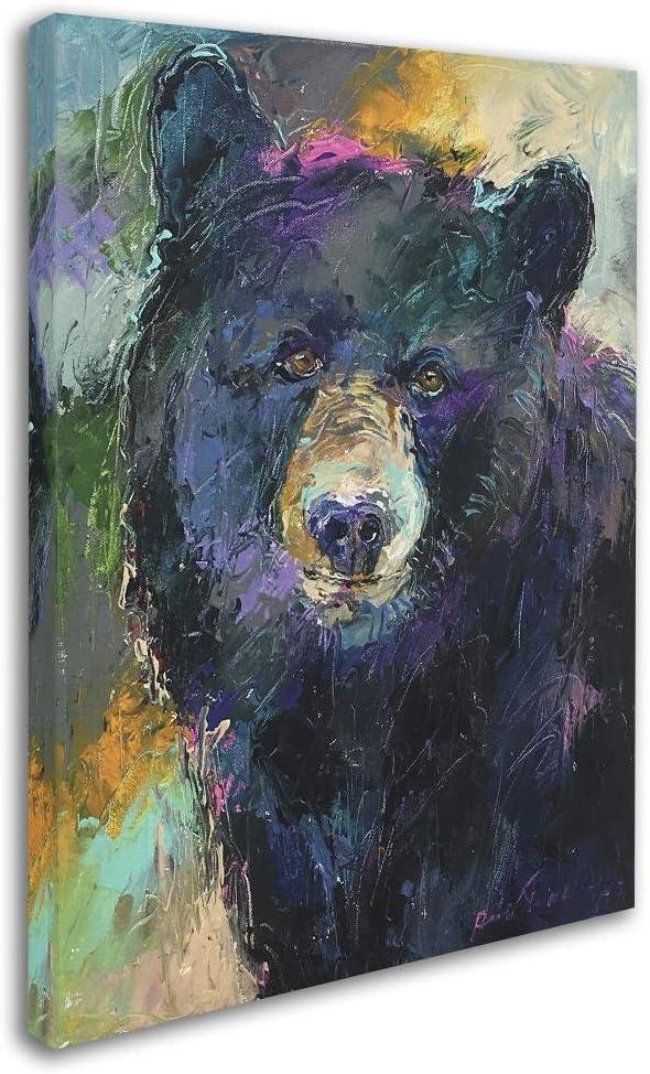 Trademark Fine Art -Richard Wallich 'Art Bear' Canvas Art - 24''x32''