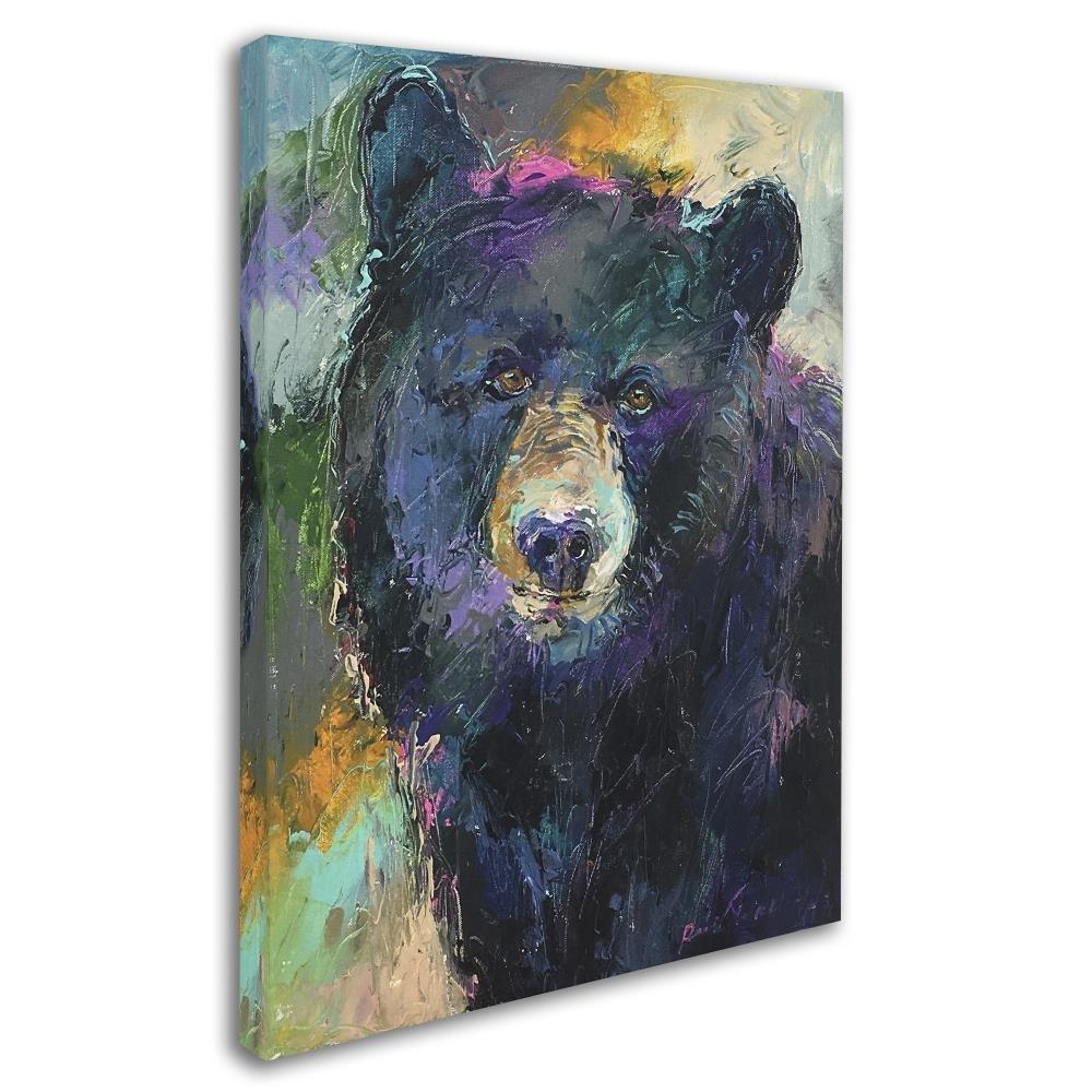 Trademark Fine Art -Richard Wallich 'Art Bear' Canvas Art - 24''x32''