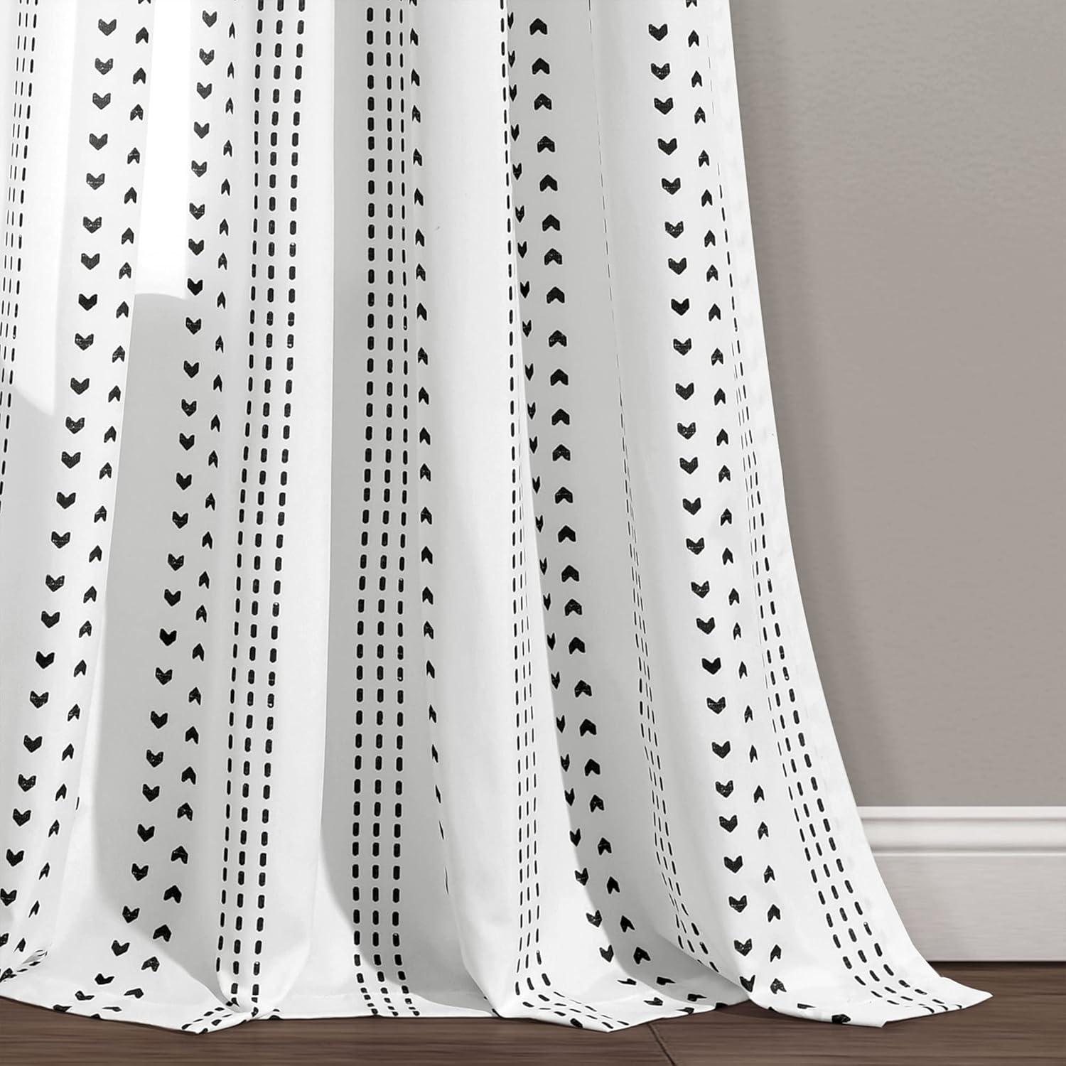 Lush Decor Polyester Semi Sheer Curtain Pair (Set of 2)