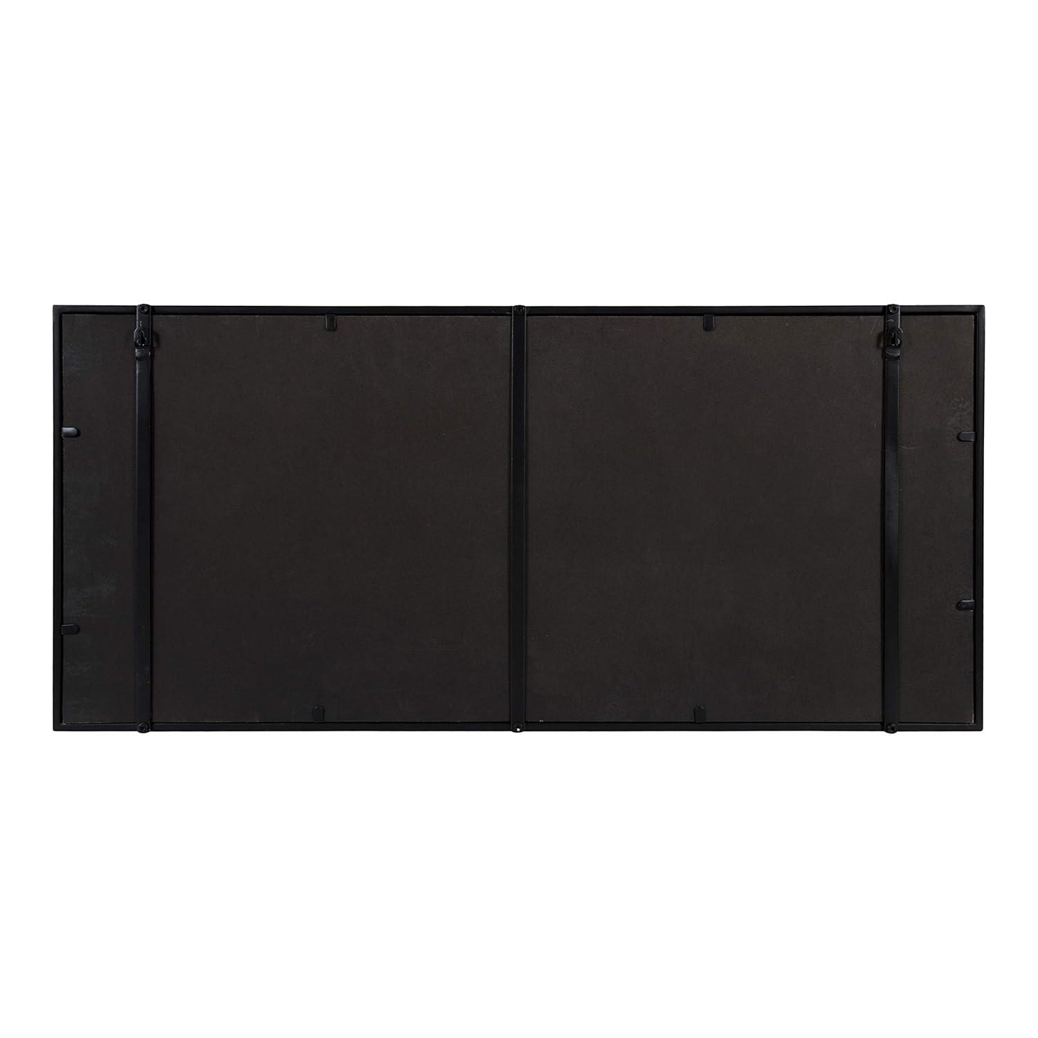 Kate and Laurel Jackson Metal Frame Mirror with Shelf, Bronze 18x40