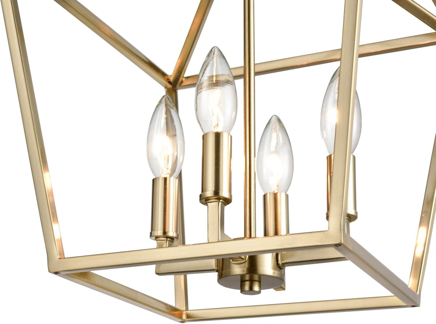 Millennium Lighting Ritner 4 - Light Pendant in  Modern Gold