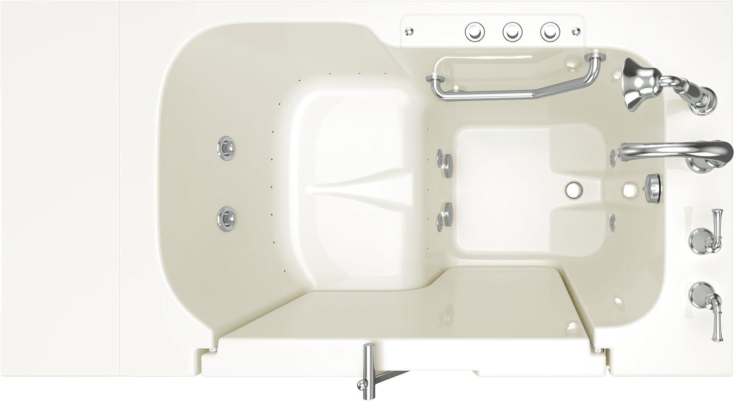 52'' x 32'' Walk-in Fiberglass Bathtub with Faucet