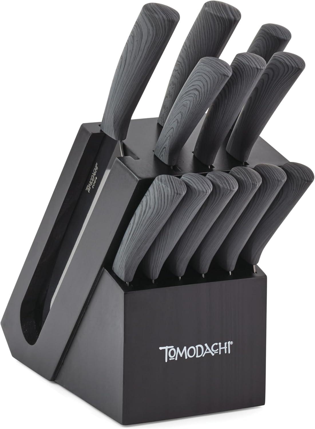 Tomodachi Raintree Ash 13 Piece Cutlery Knife Block Set